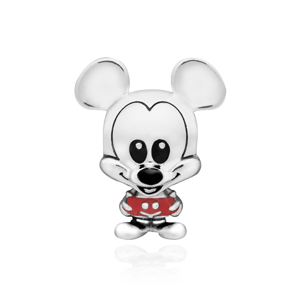 판도라 798905C01 디즈니 미키 마우스 빨간바지 실버 참 타임메카