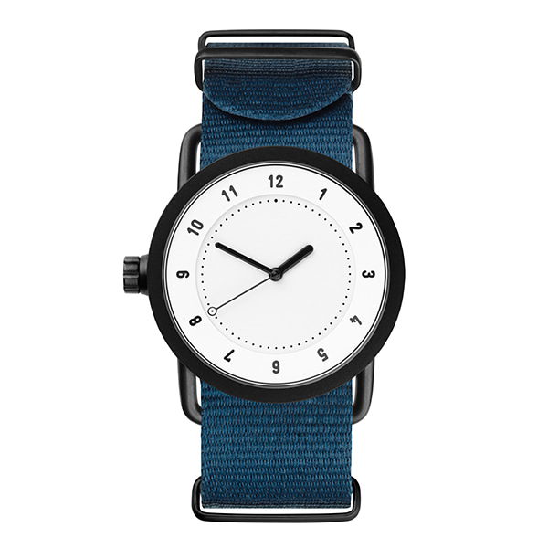 [공식수입정품] TID WATCHES 10200123 No.1 White / Blue Nylon Wristband (36) 여성 나토시계 트랜드메카